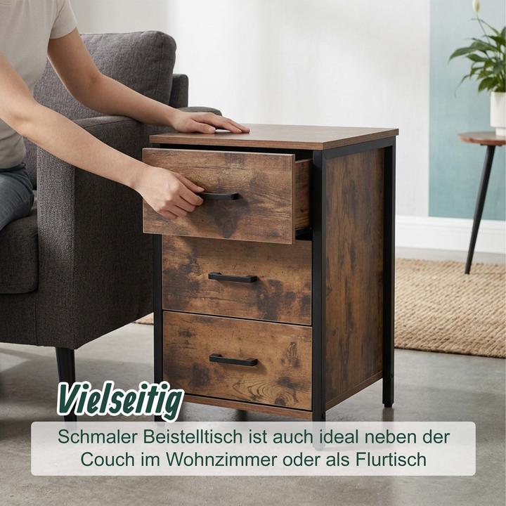 Produktbild Relaxdays Nachttisch (40 x 40 x 60 cm)
