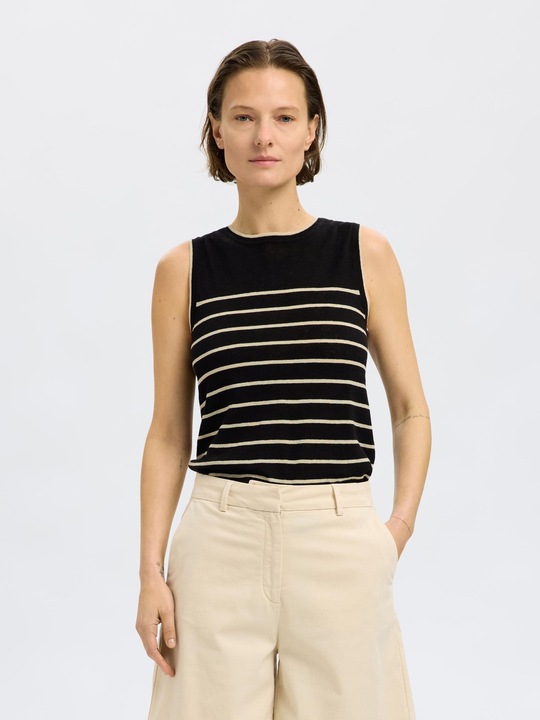 Image du produit Selected Femme Leinenmix Stricktop (L)