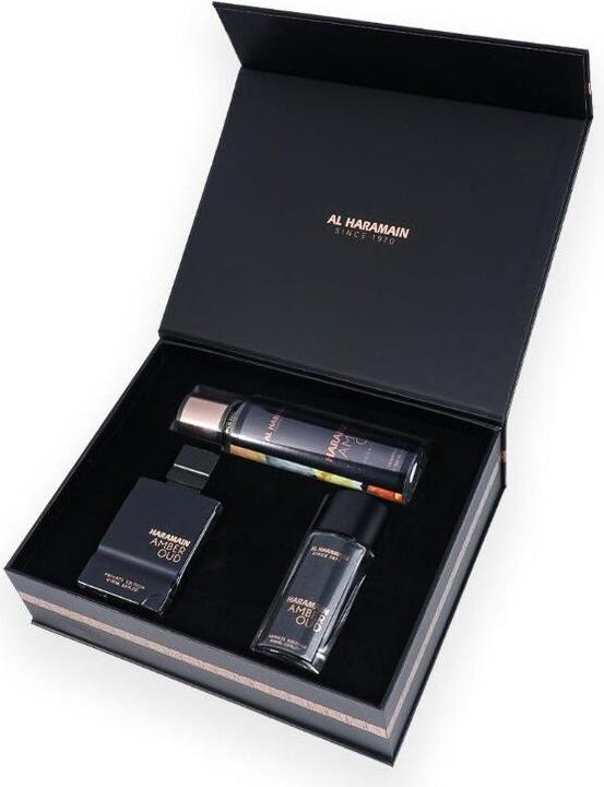 Produktbild Al Haramain Amber Oud Private Edition EDP 75 ml+EDP 30 ml+Duschgel 250 ml (Eau de Parfum, 355 ml)