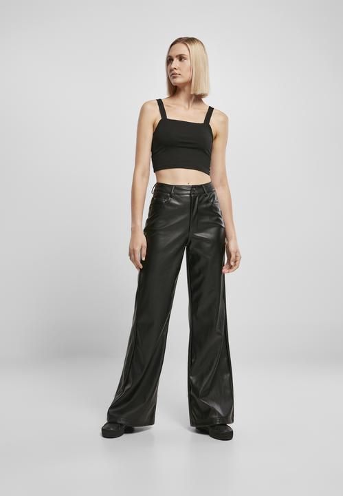 Immagine prodotto Urban Classics Pantaloni a gamba larga in ecopelle da donna (27)