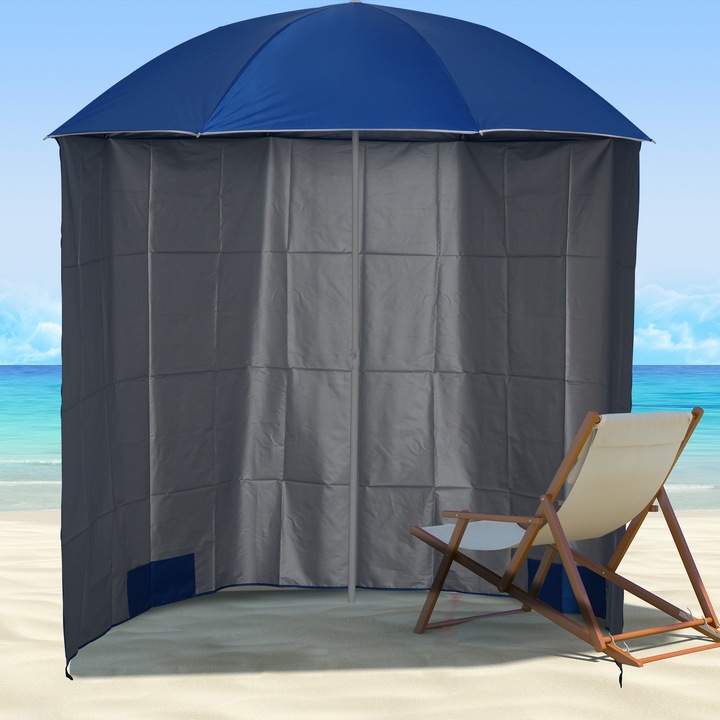 Produktbild Outsunny Sonnenschirm mit Seitenwänden (2.20 m)