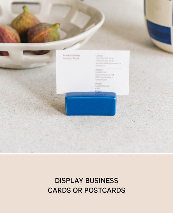 Actual product image Esmée Postcard holder / Business card holder, blue