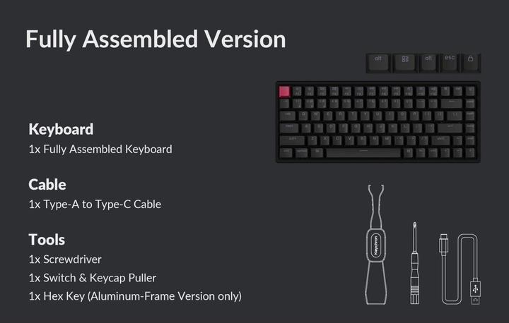 Image du produit Keychron K2 QMK (Version 3) (US, Sans fil, Filaire)