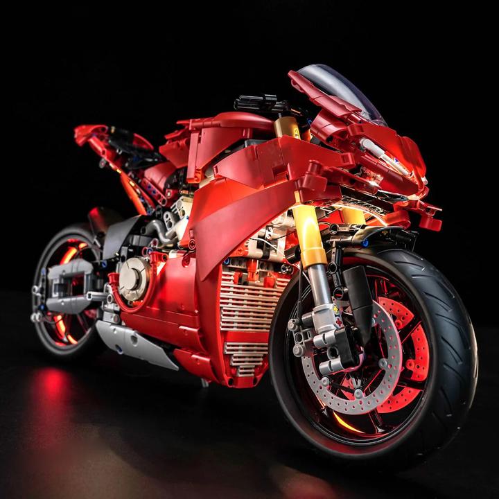 Produktbild BrickBling LED Licht Set für LEGO Ducati Panigale V4 S Motorrad (42202) inkl. Fernbedienung