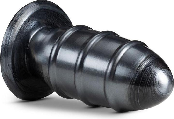 Actual product image Blush Jet FUC Plug - 8 Inch Long Extra Girthy 3.5" Wide Anal Butt Plug - Sturdy Suction Cup for Hand