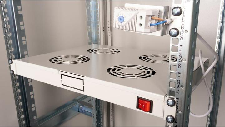 Produktbild equip Lüftermodul für Serverschränke, 4xLüfter RAL7035