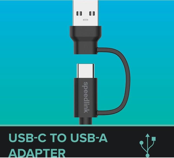 Immagine prodotto Speedlink Cavo di ricarica 2 in 1 (3 m, USB 2.0, USB 3.1)