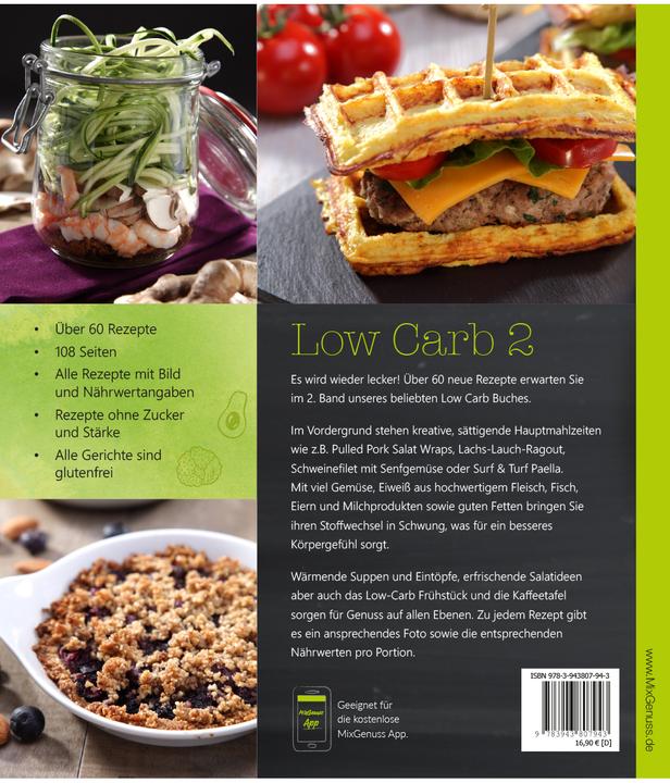 Produktbild Low Carb Band 2 (Deutsch, Tanja Lorenz, 2017)