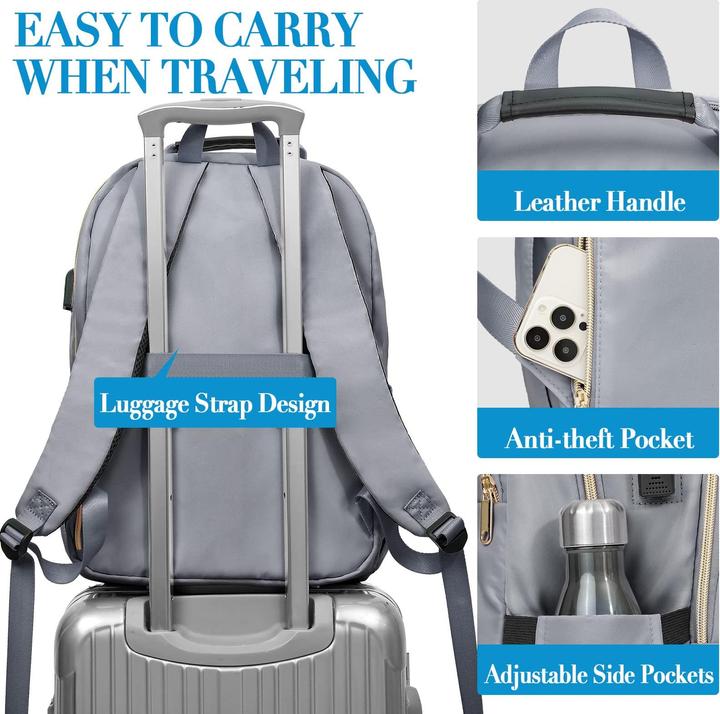 Produktbild Only-Bags.Store Schulrucksack Teenager mit USB-Ladeanschluss, Laptop-Rucksack Stylish Daypack Wasserdicht für die (30 l)