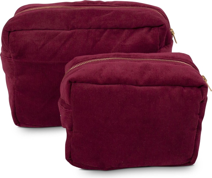 Actual product image Filibabba Toilet bag (large) - corduroy - deeply red