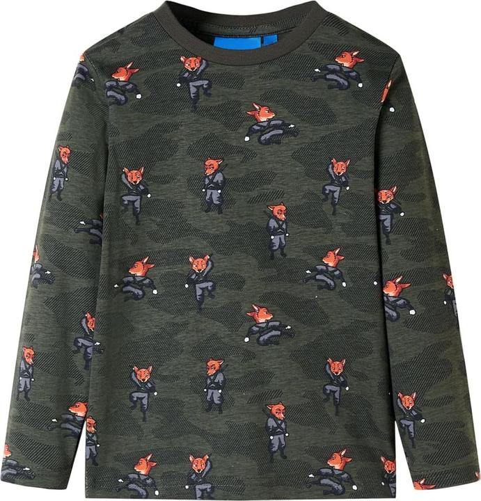 Image du produit VidaXL Pyjama enfant manches longues Kaki 140,Matériau : 100 (140)