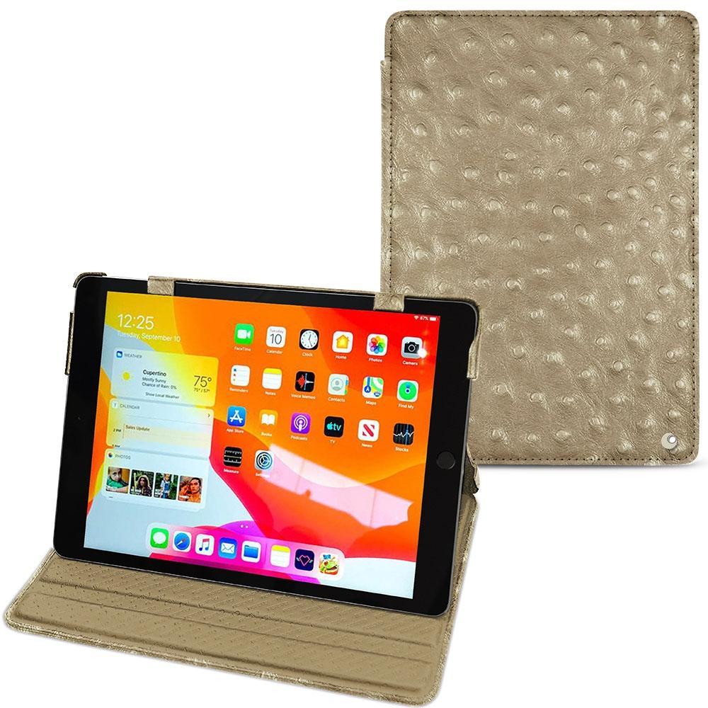 Noreve Lederschutzhülle horizontal (iPad 10.2 2019), Tablet Hülle, Beige