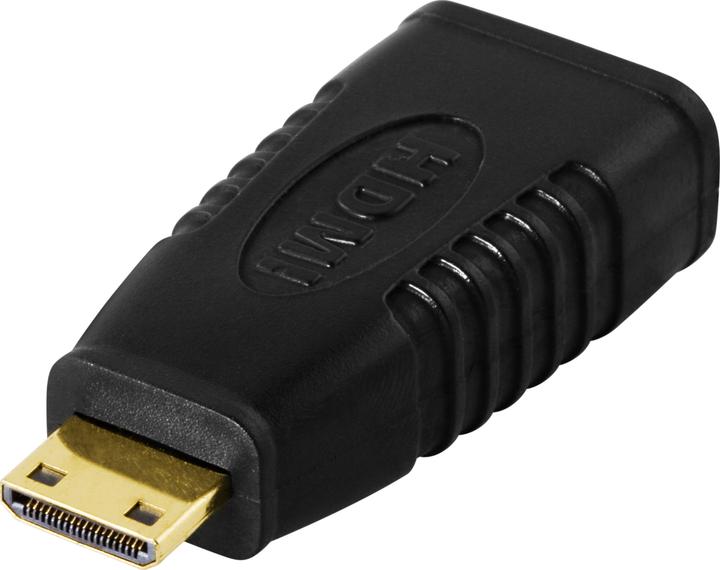Deltaco HDMI-18 Kabeladapter 19-pin HDMI 19-pin miniHDMI Schwarz (Mini HDMI)