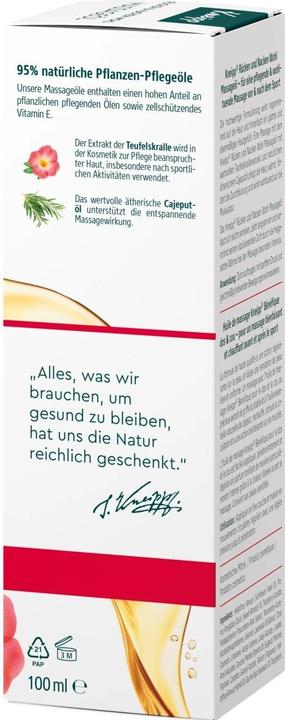 Produktbild Kneipp Rücken- & Nacken-Wohl Massageöl (100ml) (100 ml)