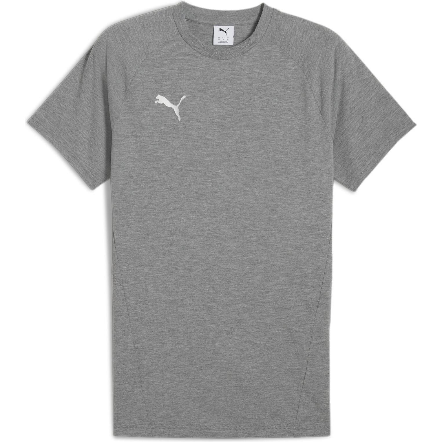 Puma, Herren, Sportshirt, teamEVOSTRIPE Tee (3XL), Grau, 3XL