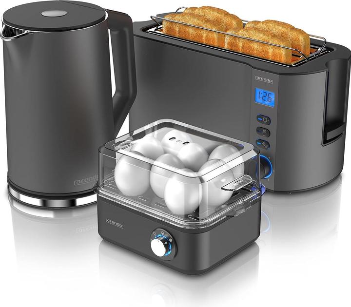 Actual product image Arendo Kettle set with toaster and egg boiler (1.50 l)