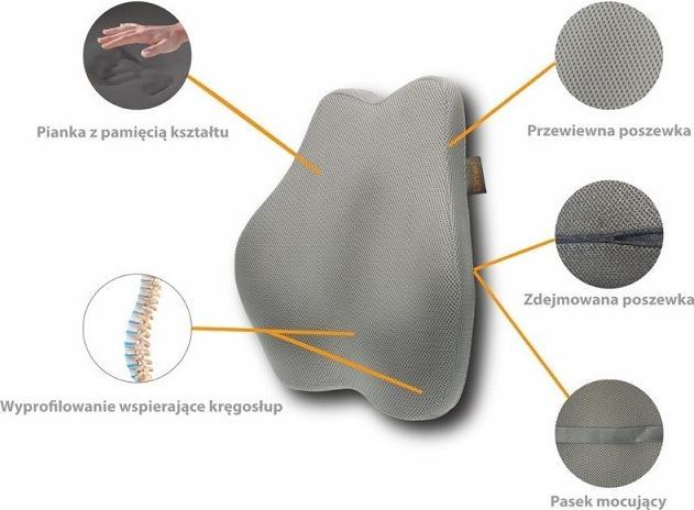 Produktbild MDH Poduszka lędźwiowa- Shape&Rest memory lumbar pillo (45 x 41 cm)