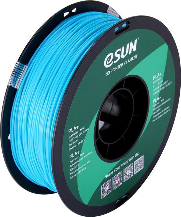 Produktbild eSUN PLA+ 1,75mm Light Blue 1kg 3D Filament (PLA+, 1.75 mm, 1000 g)