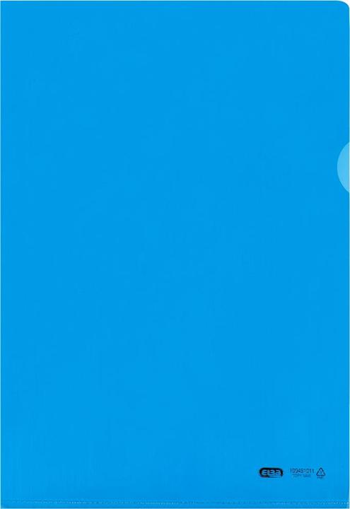 Produktbild Elba Sichthülle Premium, DIN A4, PVC, glasklar, blau, 25er dokumentenecht, transparent, aus vollfarbiger (A4, 1 x)