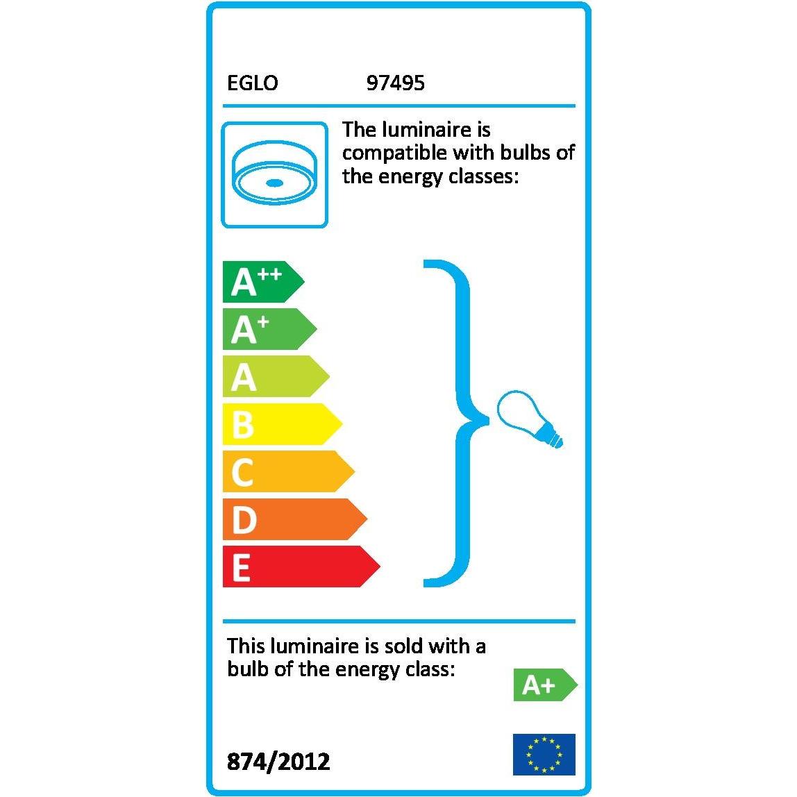 Thumbnail - EGLO, Wandleuchte + Deckenleuchte, Passano (320 lm, E27)