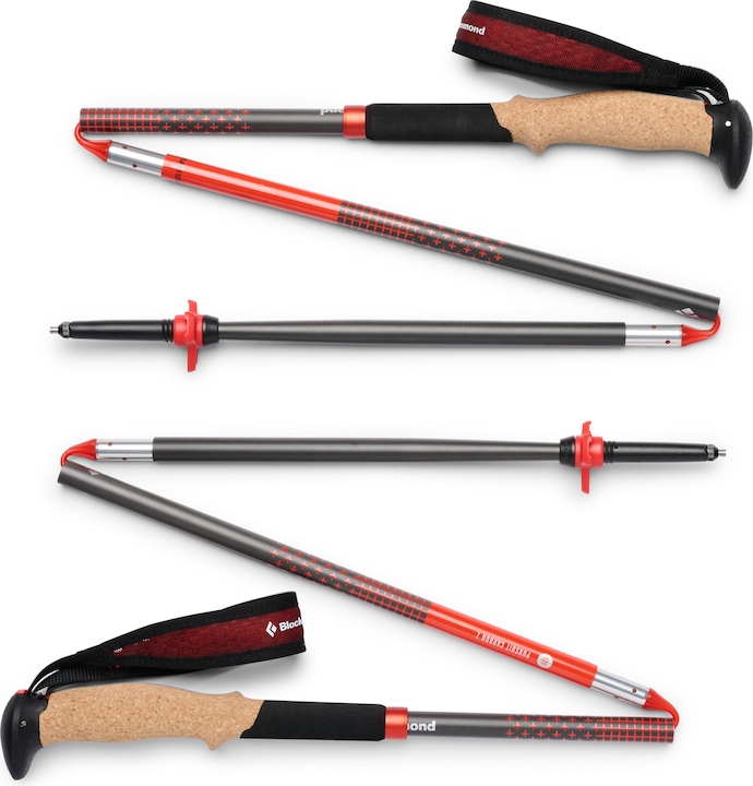 Immagine prodotto Black Diamond Treckingst?cke Pursuit Carbon Z (anthrazit/orange, 1 Paar, 115 cm) (115 cm)