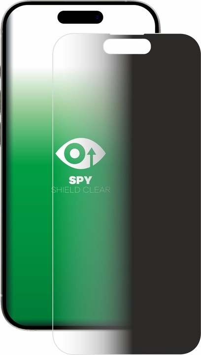 Actual product image upscreen Spy Shield Privacy Protector (1 Piece, Apple iPhone 15 Pro)