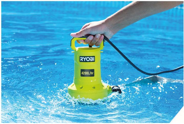 Actual product image Ryobi 18V vandens siurblys (Sewage pump)