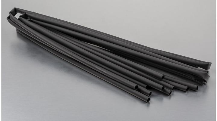 Produktbild RS PRO Schrumpfschlauch 2:1 6,4mm schwarz (5x)