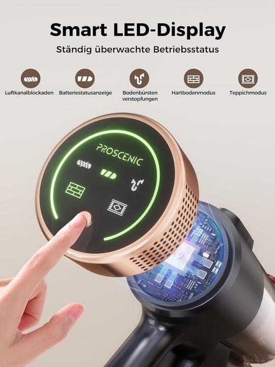 Produktbild Proscenic Kabelloser Akkustaubsauger P11 Ultra