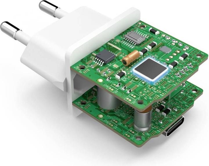 Actual product image Hama Mini Charger, Power Delivery (PD)/Qualcomm®, 25 Watt, White (25 W)