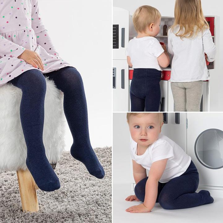 Image du produit La Loona LaLoona Collants pour bébé Lot de 4 - Gris marine - Mélange - - LaLoona (50/56)