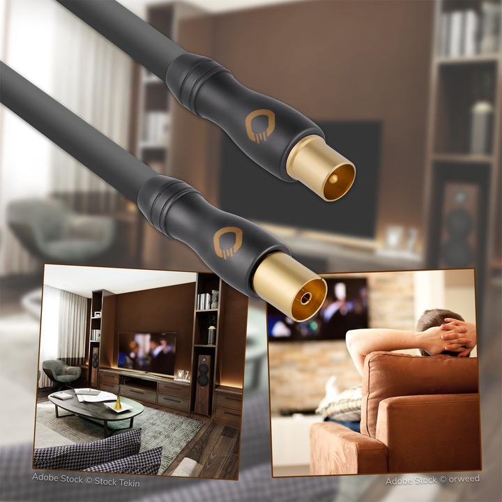 Image du produit Oehlbach Transmission Shift 800 black 8,00m (120 dB, Câble d'antenne)