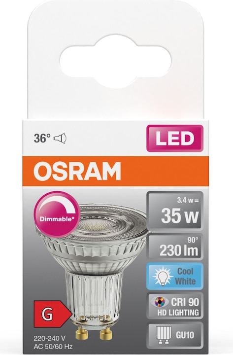 Immagine prodotto Osram Superstar (GU10, 3.40 W, 230 lm, 1 x, G)