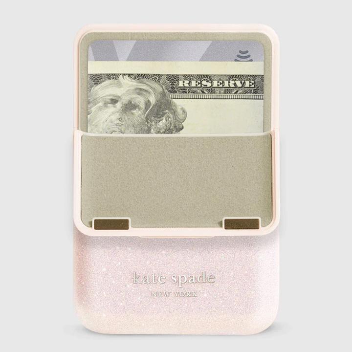 Immagine prodotto Kate Spade MagSafe Flip Wallet – Magnetische Geldbörse (That Sparkle Pink)