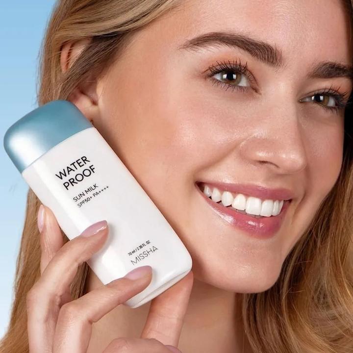 Immagine prodotto Missha Blocco sicuro tuttofare Latte solare impermeabile (Crema solare, Latte solare, SPF 50+, 70 ml)