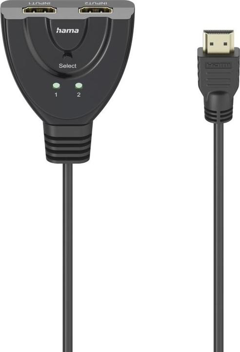 Hama 4K HDMI™-Umschalter 2x1, 2x HDMI™-Buchse - 1x HDMI™-Stecker