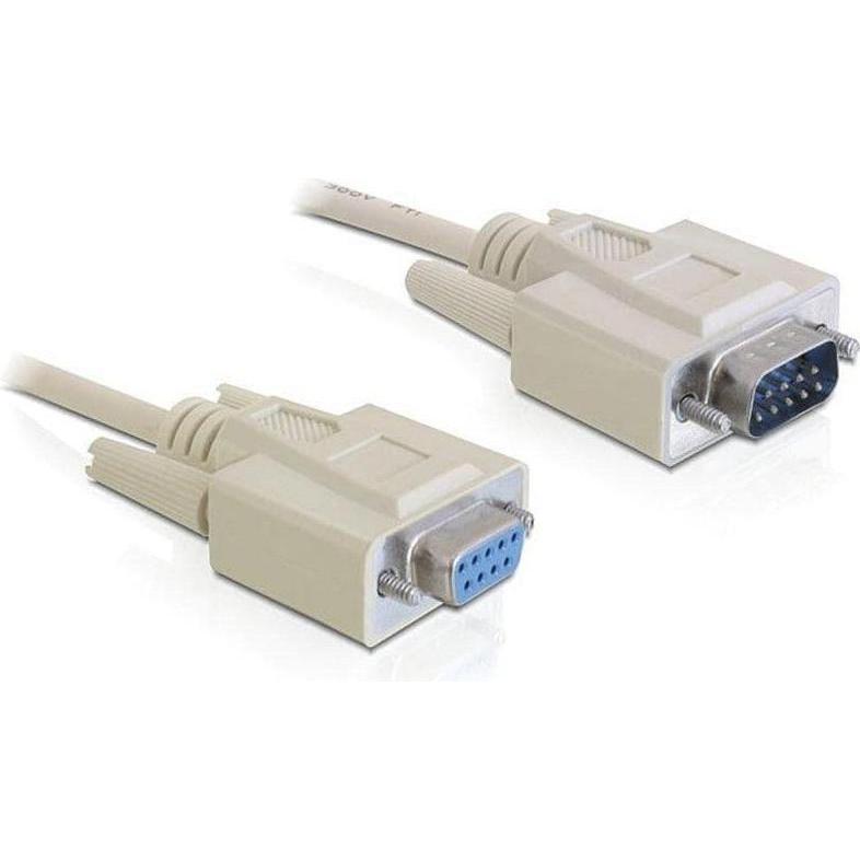 Delock Verlängerungskabel seriel DB9 St.-Bu. 1m (1 m, VGA), Schnittstellenkabel