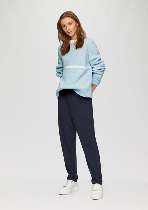 Produktbild S.Oliver Strickpullover Gestreifter Strickpullover mit Rollkante (40)