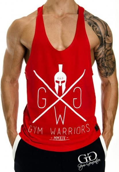 Actual product image Gym Generation Warriors Stringer RED (M)