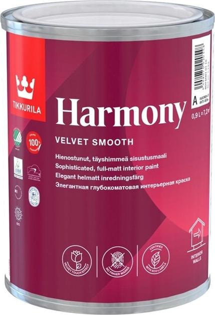 Produktbild Tikkurila Paint Acrylic Harmony 0,9l Satin Matt (Satin Matt)