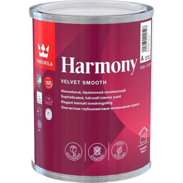 Tikkurila, Künstlerfarbe + Bastelfarbe, Paint Acrylic Harmony 0,9l Satin Matt (Satin Matt)