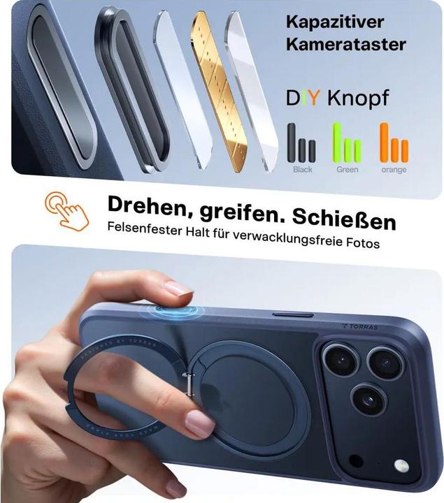 Produktbild Torras Ostand Spin Series Iphone 17 (Apple iPhone 17 Pro Max)
