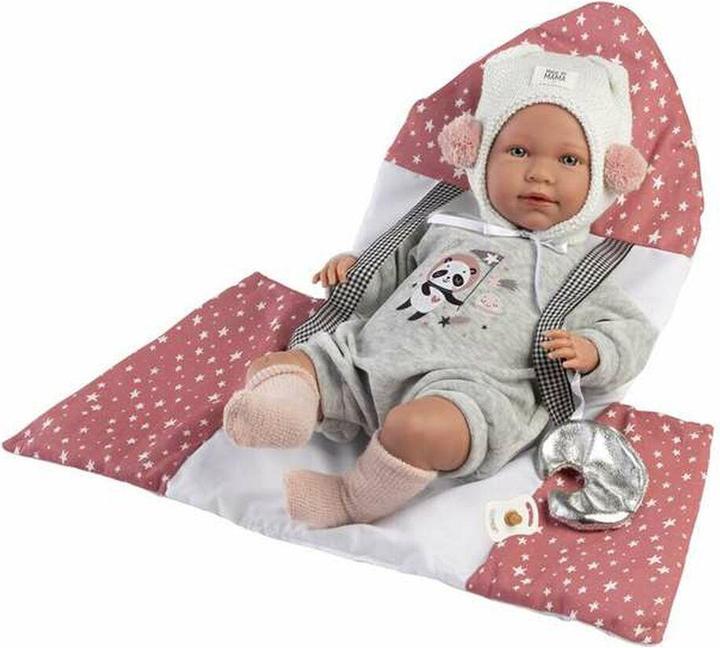 Llorens Mimi Babypuppe weint mit Trage 42cm