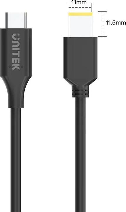 Image du produit Unitek CÂBLE ZASILAJĄCY DO LENOVO 65W USB-C - DC11*4 5MM 1 8M (1.80 m)