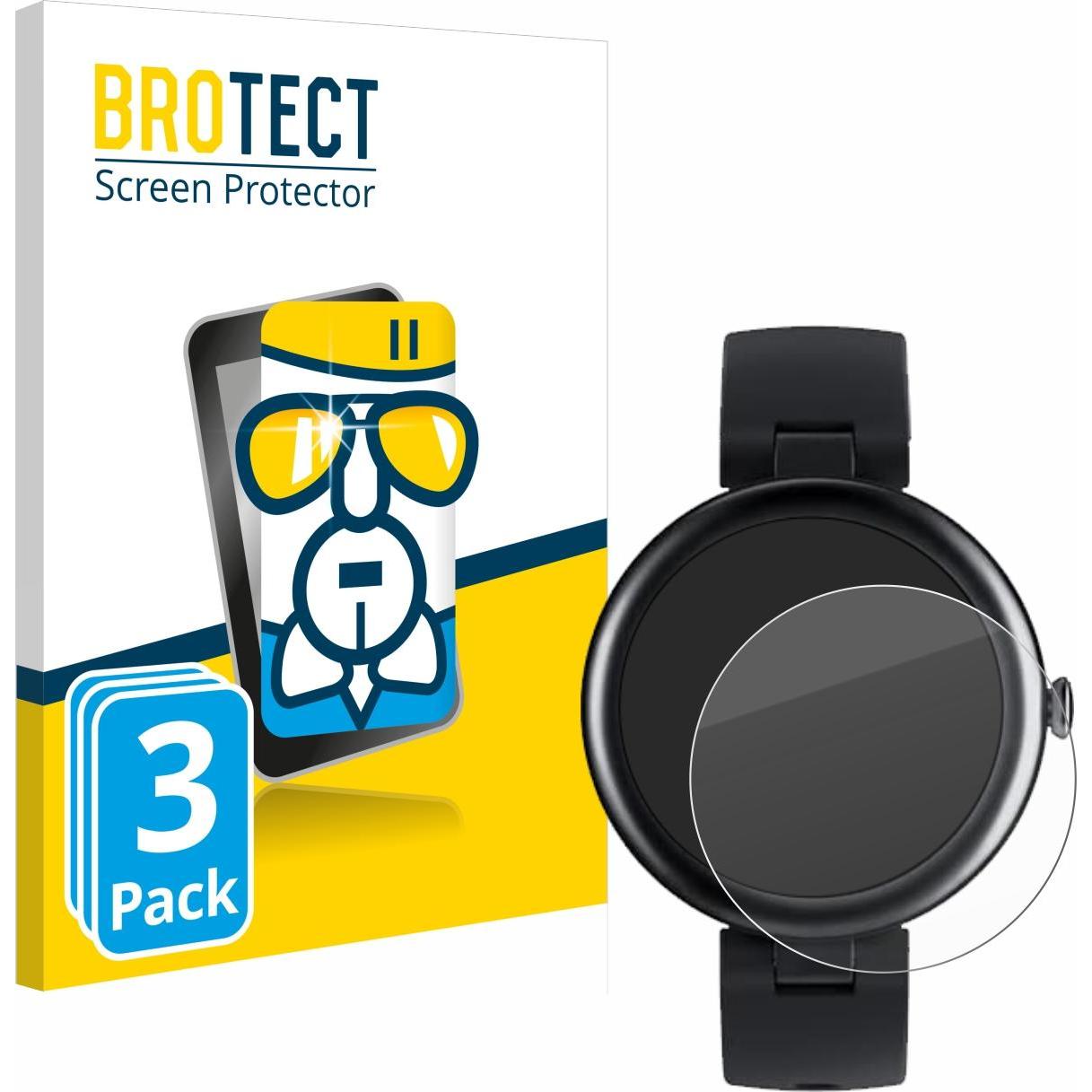 BROTECT AirGlass Panzerglasfolie, Smartwatch Schutzfolie, Transparent
