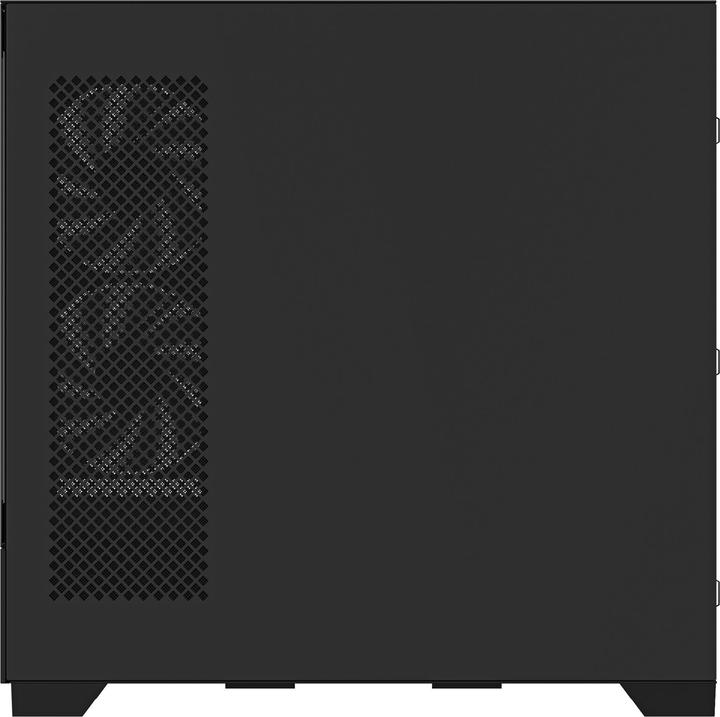 Actual product image Gigabyte case GB-C201P - Mid tower - 2xUSB 3.0 - 3x 120mm ARGB Fan - black (mATX, Mini-ITX)
