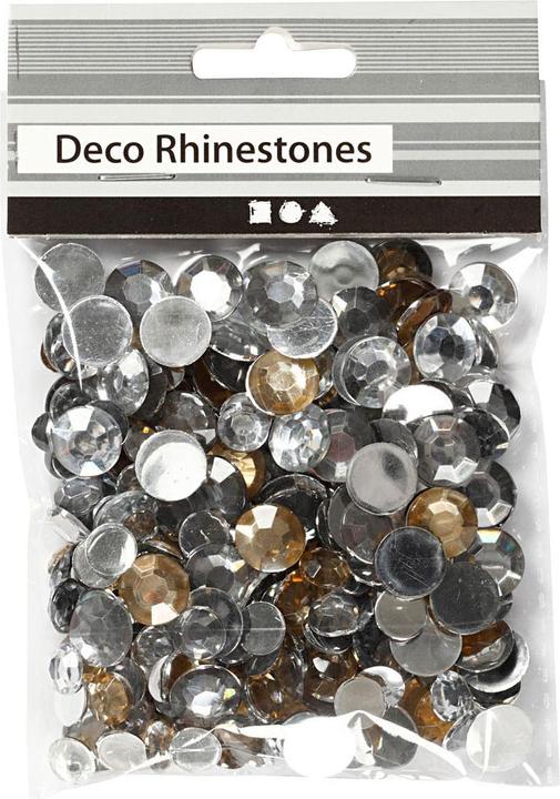 Produktbild Creativ Company Strasssteine gold weiss in verschiedenen Grössen