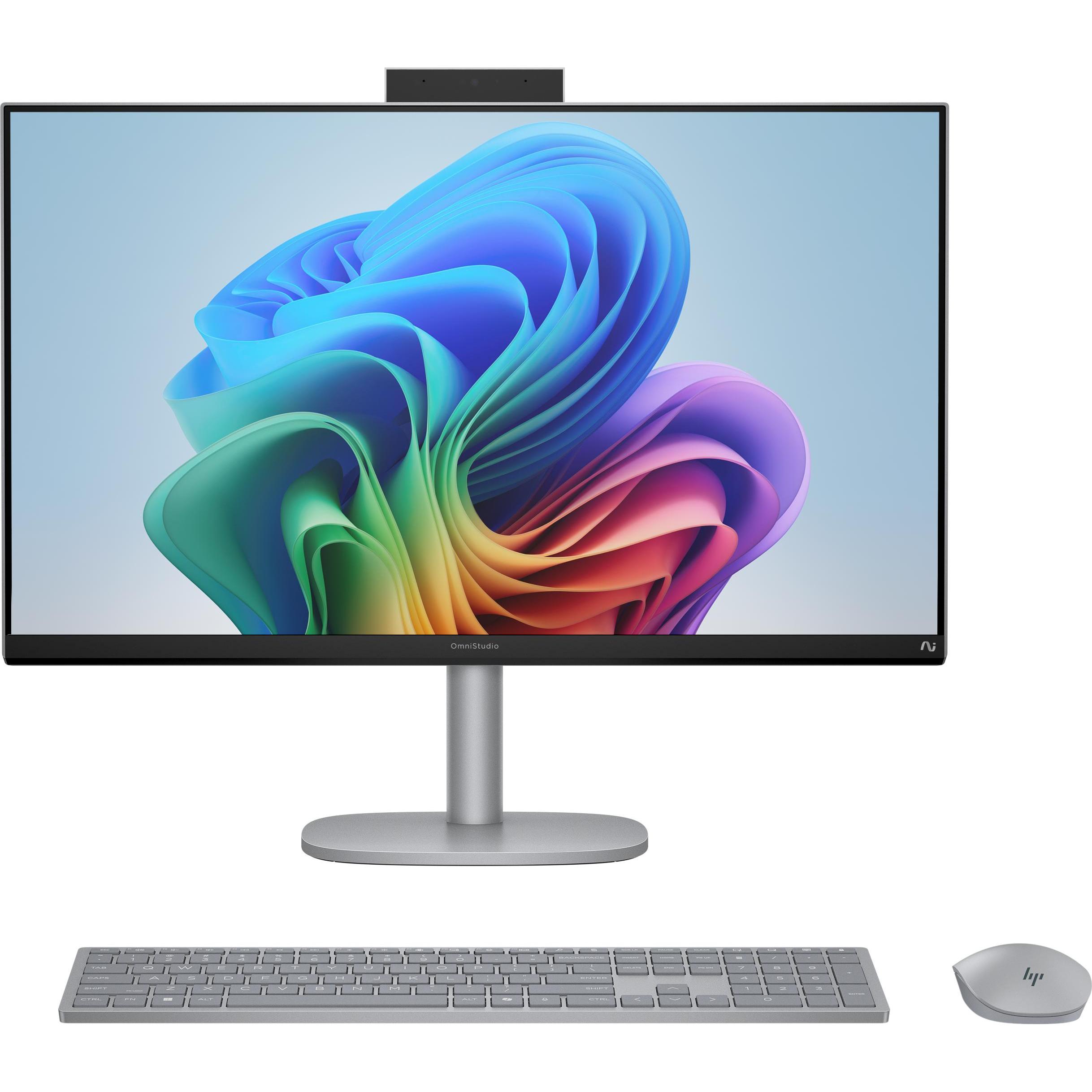 HP OmniStudio X AIO 27-cs1076ng (Intel Core Ultra 7 256V, 16 GB, 2000 GB), PC, Silber