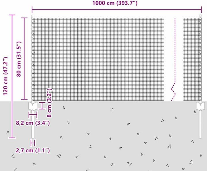 Produktbild vidaXL Aussenbarriere
