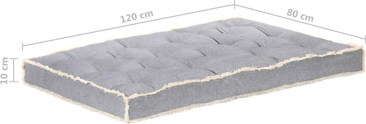 Actual product image VidaXL Bolton (120 x 80 x 10 cm)